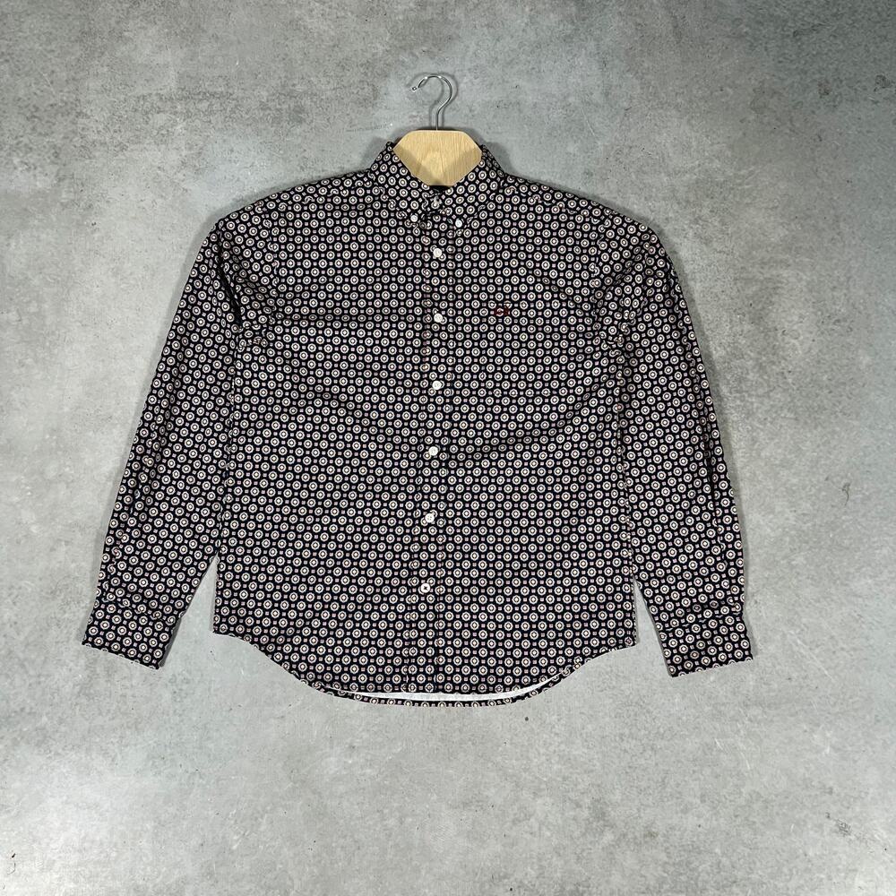 Cinch Boy's Size XL(14) Medallion Print Western Long Sleeve Button Down